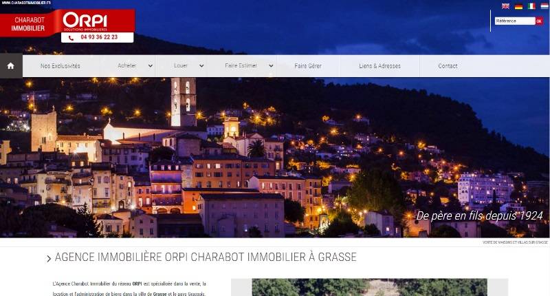 Agence immobilière sur Grasse